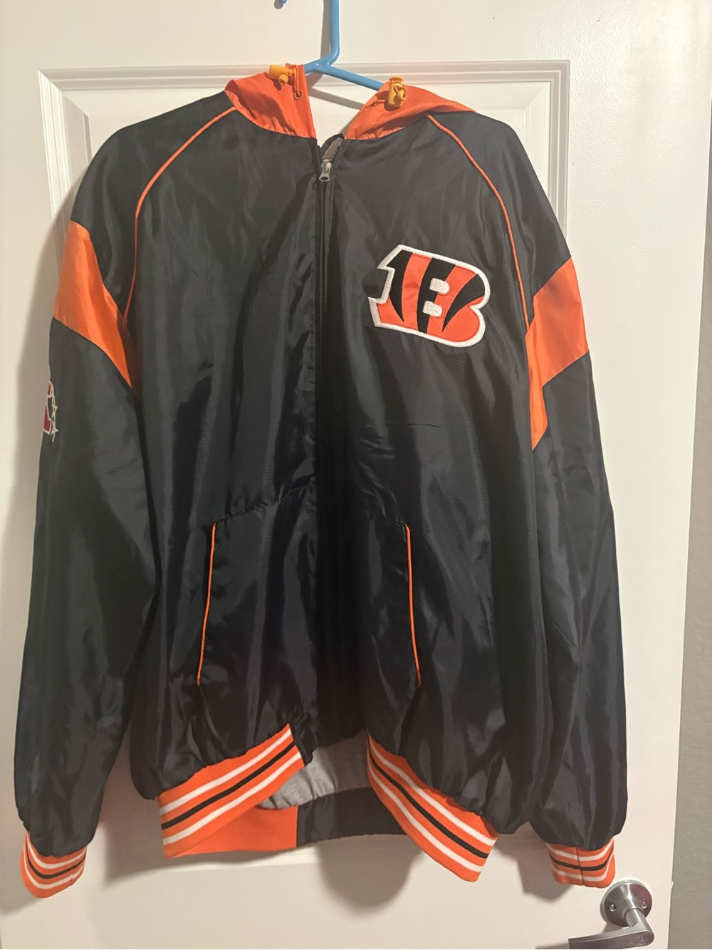 Vintage Cincinnati Bengals Full Zip Windbreaker Jacket Size 2XL